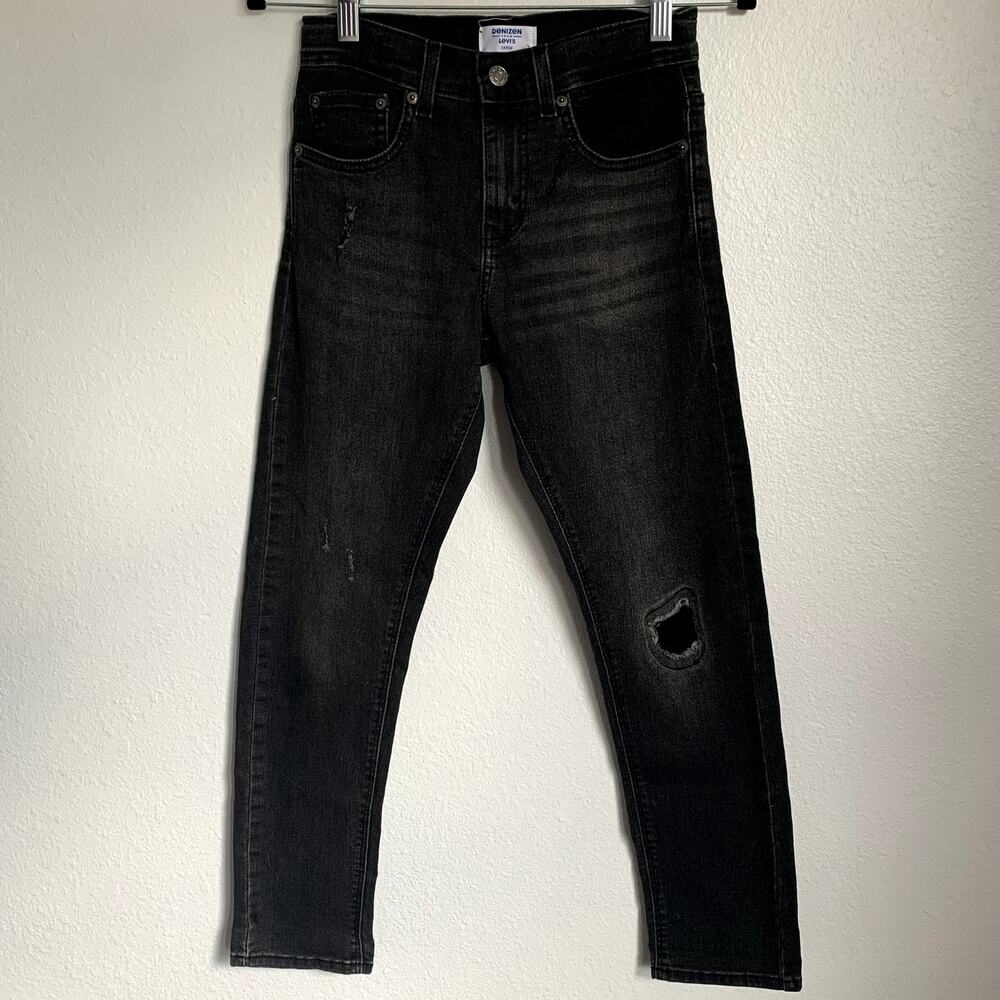 Denizen from Levi's‎ Distressed Taper Jeans in Black